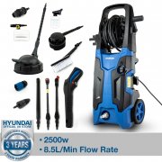 Hyundai HYW2500E 2500W 2610psi 180bar Electric Pressure Washer With 8.5L/Min Flow Rate